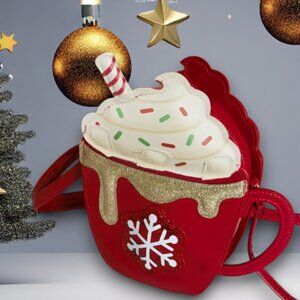 Christmas Hot Cocoa Cup Crossbody Bag